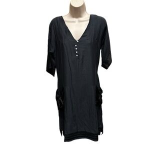 Loomstate organic cotton and silk whimsigoth dress women’s small artsy witchy